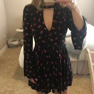 Free People Bell Sleeve Mini Dress
